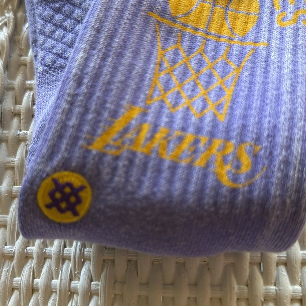 Stance NBA Los Angeles Lakers Vintage Purple Socks NWT - Picture 7 of 11